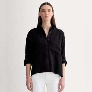 Everlane Drapey Boxy Button Down S Tencel EUC